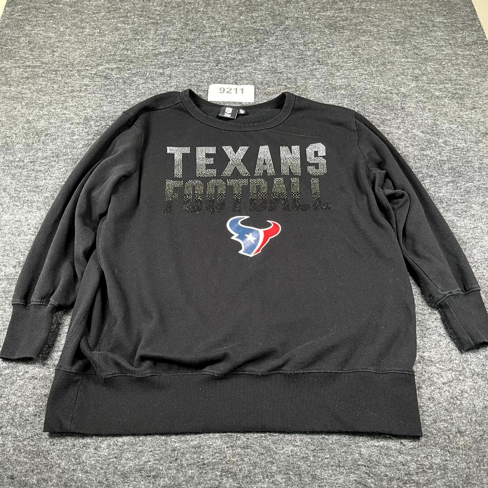 Texas Longhorns Sweatshirt Womens 2XL Black NFL Team Apparel Football Sports
